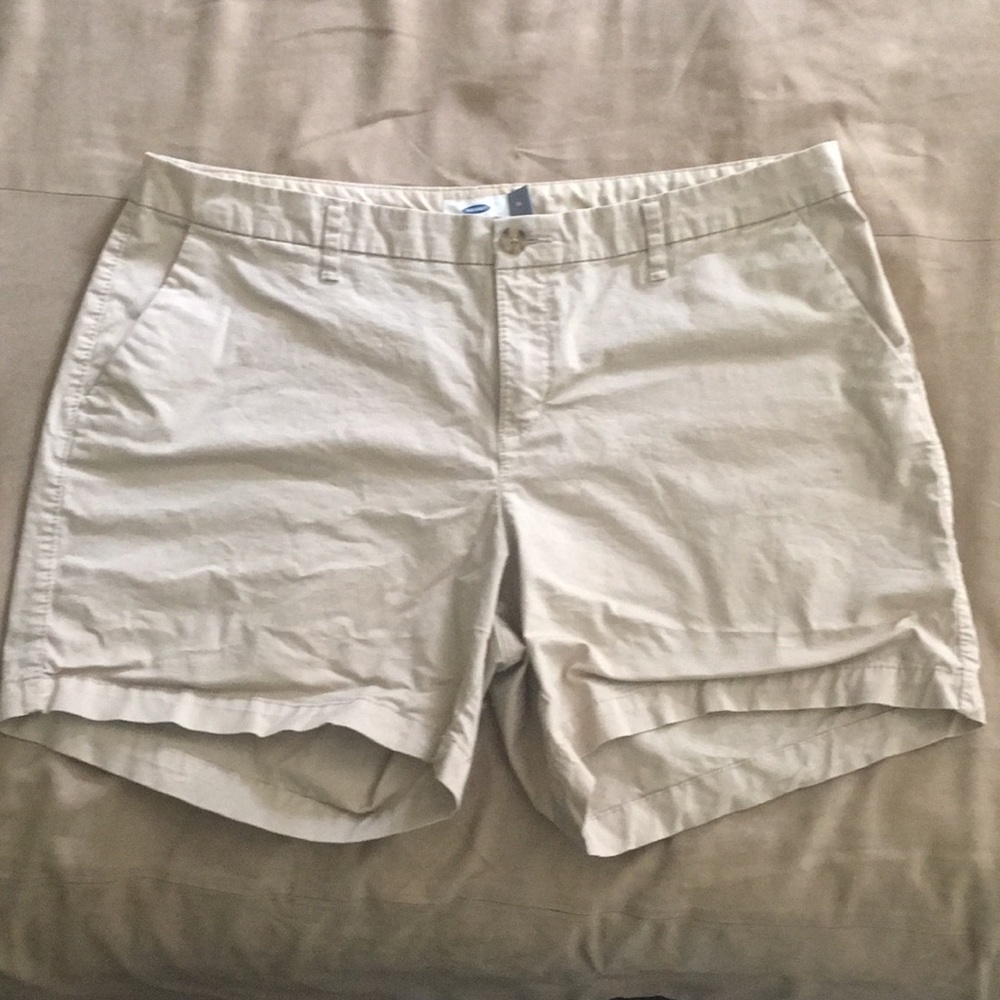Old Navy shorts, barely worn! Size 14, khaki.